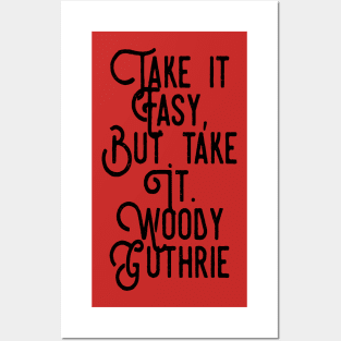 Woody Guthrie Quote from Union Blues Posters and Art